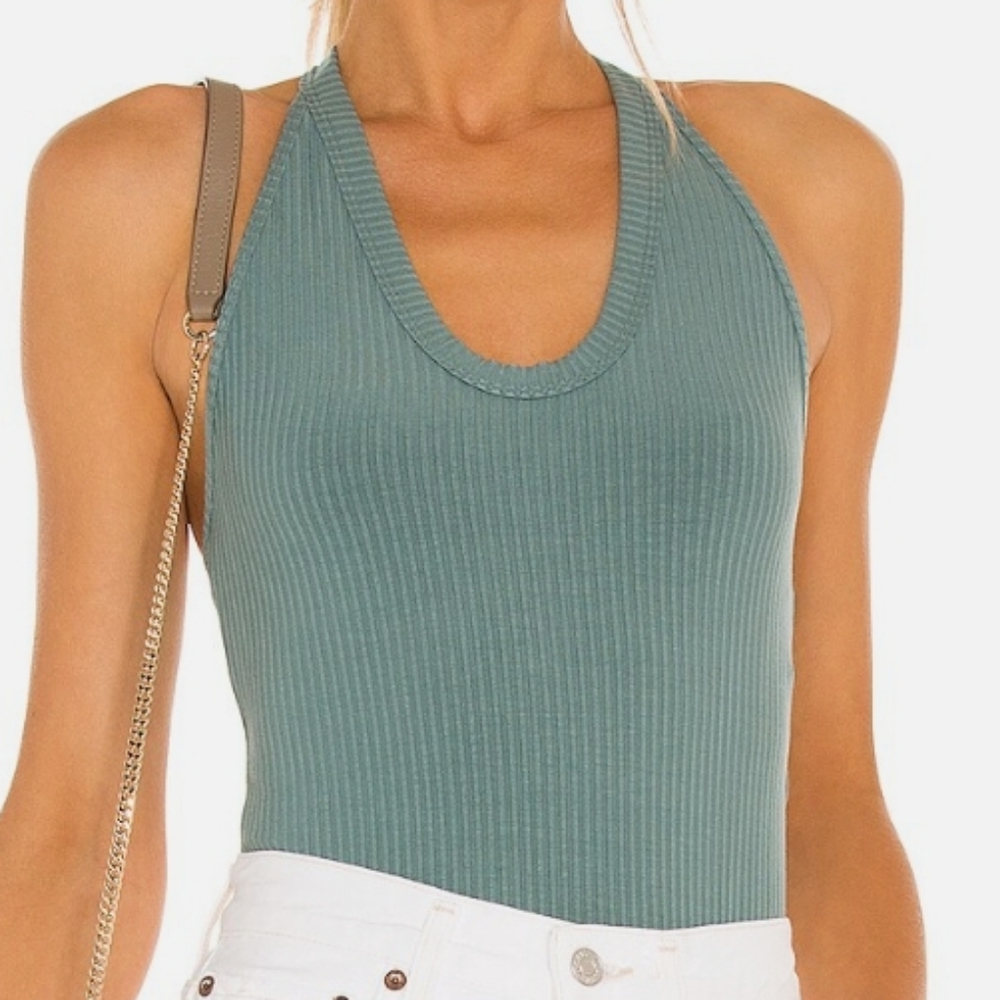 Free People Speed Dial Bodysuit - Sea Breeze - Small